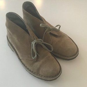 Classic Clarks suede desert boots